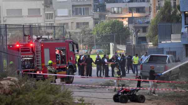 Israeli officials respond after rockets were launched across Lebanon's border with Israel which killed 11 people at a soccer pitch in Majdal Shams in the Israeli-occupied&nbsp;Golan&nbsp;Heights&nbsp;on July 27.