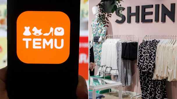 The Chinese e-commerce giants Temu and Shein both face myriad regulatory hurdles amid their pushes into more overseas markets. (Source photos by Reuters and AP)&nbsp;