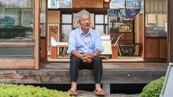 Tetsu Nakamura speaks to Nikkei on Sept. 14, 2018 in Fukuoka. (Photo by Mamoru Yago)