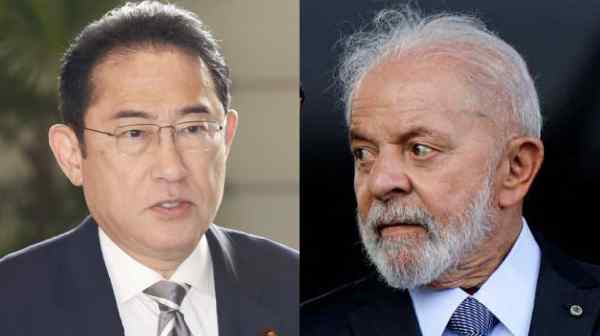 Japanese Prime Minister Fumio Kishida and Brazilian President Luiz Inacio Lula da Silva are expected to sign a comprehensive deal on decarbonization. (Source photos by Nikkei and Reuters)