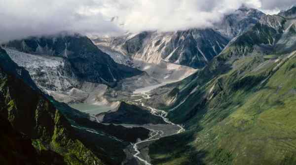 Lakes in Bhutan dammed by glacial moraines are at risk of overflowing into the valleys below as ice melts.