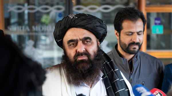 The Taliban's&nbsp;foreign minister, Amir Khan Muttaqi, in January: He attended a&nbsp;conference in Tashket this week, where he offered assurances about terrorist groups operating from Afghan soil.