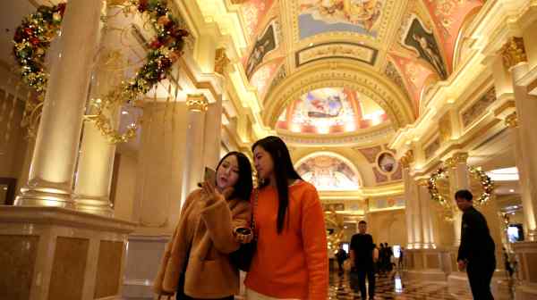 Macao casino operator shares&nbsp;jump on news that the territory would open up to mainland tour groups from five regions for the first time in nearly three years.