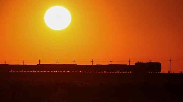 A freight train near&nbsp;Almaty:&nbsp;New initiatives in Central Asia are deepening economic cooperation.