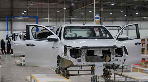 The new plant will handle semi knock-down production of Toyota pickup trucks and SUVs. (Photo by Yuji Nitta)