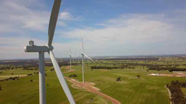 About a third of Inpex's additional spending will go to developing onshore wind power in Australia. (Inpex)