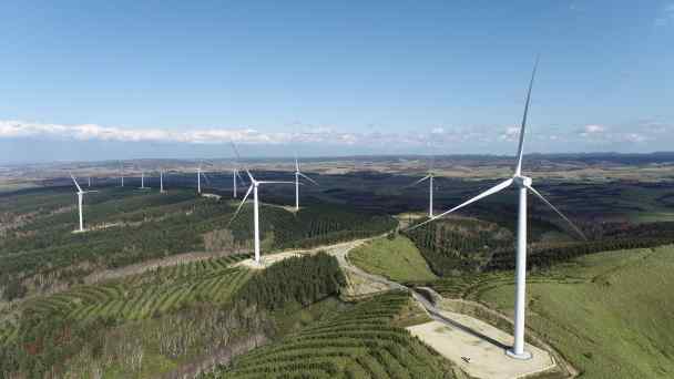 Eurus Energy Holdings, wholly owned by Toyota Tsusho, plans to&nbsp;develop and operate a wind farm in Uzbekistan, much like this one in Hokkaido, Japan.&nbsp;(Eurus Energy)