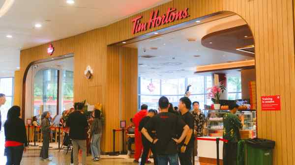 Canadian cafe chain Tim Hortons has seven shops in Singapore among its roughly 5,700 locations worldwide. (Photo by Hakimie Amrie)