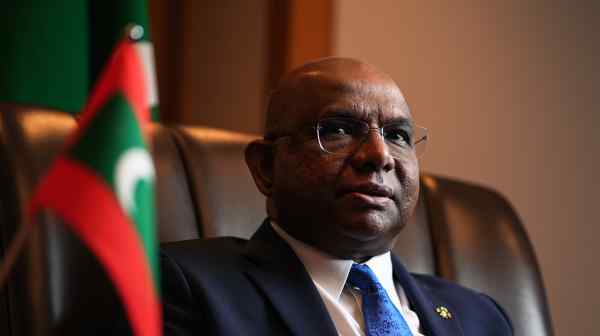 Multilateralism is &ldquo;the only guarantee for peace, security and development&rdquo; for small states, says&nbsp;Maldives Foreign Minister Abdulla Shahid. (Photo by Hiroki Endo)