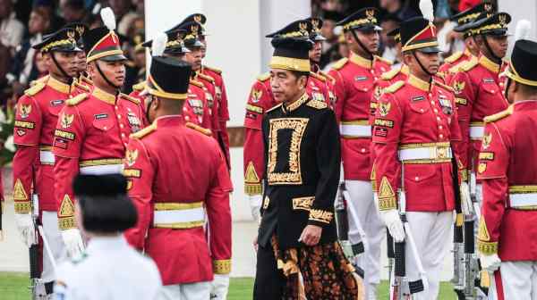 Indonesian President Joko "Jokowi" Widodo attends the country's official Independence Day ceremony on Aug. 17 in&nbsp;Nusantara, the future capital. (Photo by&nbsp;Dimas Ardian)