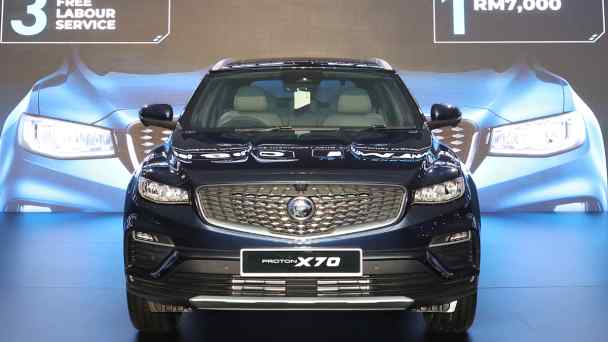 Malaysian automaker Proton launched the redesigned X70 SUV on Aug. 15. (Proton)