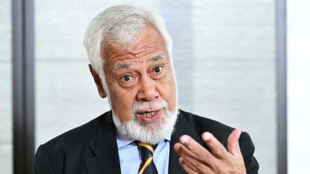 East Timor Prime Minister Xanana Gusmao is visiting Tokyo for the summit commemorating 50 years of friendship and ties between Japan and ASEAN. (Photo by Nikkei)