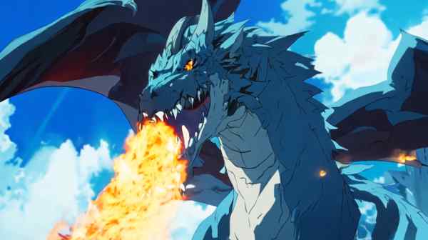 AI can be used to create anime visuals, like&nbsp;this fire-breathing dragon made by&nbsp;K&amp;K Design.&nbsp;(K&amp;K Design)