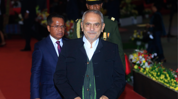 East Timor's new President Jose Ramos-Horta&nbsp;during his inauguration ceremony in&nbsp;Dili on&nbsp;May 20.